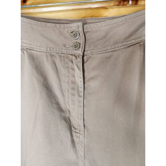 Bill Blass Jeans Capri Stretch With Front Pockets Size 12 Khaki - Picture 6 of 9